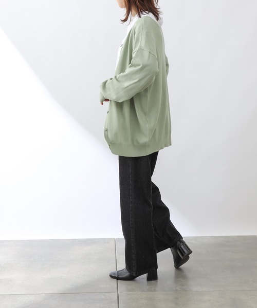 COLONY 2139（コロニートゥーワンスリーナイン）の「【乾燥機OK】カーディガン（カーディガン/ボレロ・レディース・ブラック/ベージュ/グリーン・FREE）」の12枚目の写真