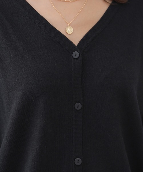 COLONY 2139（コロニートゥーワンスリーナイン）の「【乾燥機OK】カーディガン（カーディガン/ボレロ・レディース・ブラック/ベージュ/グリーン・FREE）」の13枚目の写真