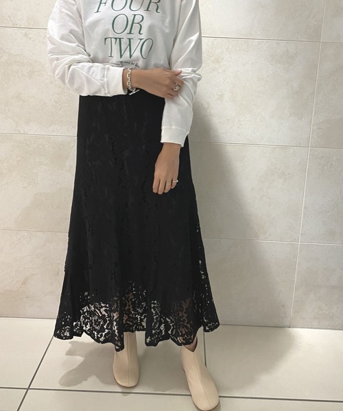 LAGLAIA(ラグライア)の「【LAGLAIA】コードレースフレアSK(スカート・レディース・ブルー/ブラック・FREE)」の9枚目の写真