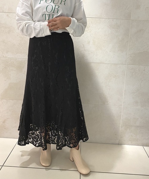 LAGLAIA(ラグライア)の「【LAGLAIA】コードレースフレアSK(スカート・レディース・ブルー/ブラック・FREE)」の11枚目の写真