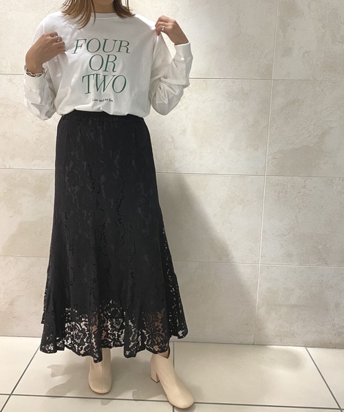 LAGLAIA(ラグライア)の「【LAGLAIA】コードレースフレアSK(スカート・レディース・ブルー/ブラック・FREE)」の5枚目の写真