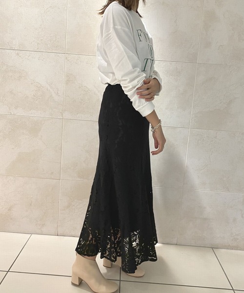 LAGLAIA(ラグライア)の「【LAGLAIA】コードレースフレアSK(スカート・レディース・ブルー/ブラック・FREE)」の6枚目の写真