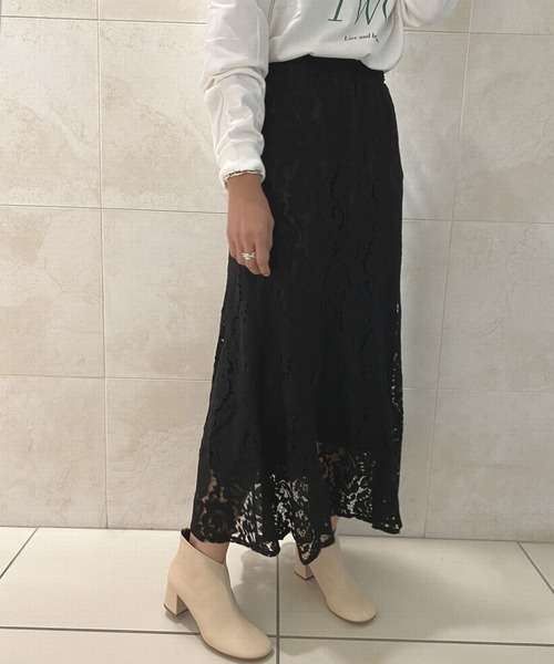 LAGLAIA(ラグライア)の「【LAGLAIA】コードレースフレアSK(スカート・レディース・ブルー/ブラック・FREE)」の7枚目の写真