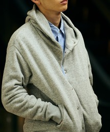 LOOP WHEEL SNAP HOODIE / スナップボタンフーディー