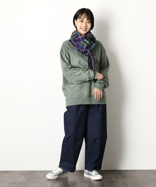 Purple&Yellow（パープルアンドイエロー）の「チェックストール（ストール/ショール・メンズ・ネイビー/グレー/レッド・FREE）」の17枚目の写真