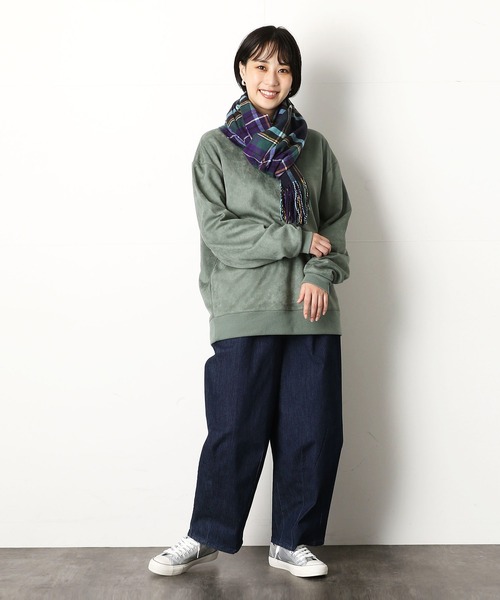 Purple&Yellow（パープルアンドイエロー）の「チェックストール（ストール/ショール・メンズ・ネイビー/グレー/レッド・FREE）」の5枚目の写真