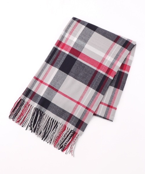 Purple&Yellow（パープルアンドイエロー）の「チェックストール（ストール/ショール・メンズ・ネイビー/グレー/レッド・FREE）」の12枚目の写真