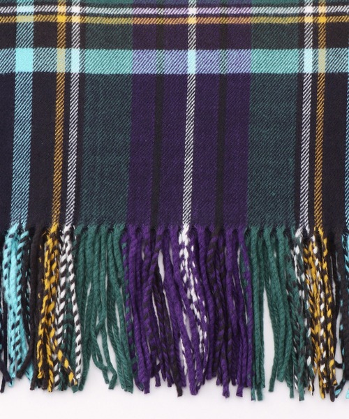 Purple&Yellow（パープルアンドイエロー）の「チェックストール（ストール/ショール・メンズ・ネイビー/グレー/レッド・FREE）」の15枚目の写真