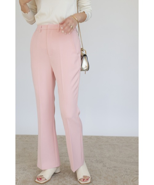 &. NOSTALGIA（アンドドットノスタルジア）の「【ZOZO限定】セミフレアカラーパンツ（その他パンツ・レディース・ピンク/レッド/ブラック/グリーン/ブルー/ネイビー/ライトピンク/オフホワイト・M/S/L）」の7枚目の写真