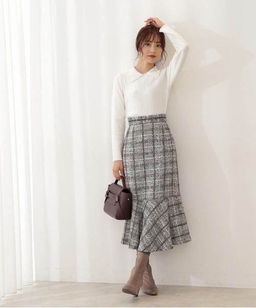 PROPORTION BODY DRESSING（プロポーションボディドレッシング）の「パールカラーニット / 1211270115（ニット/セーター・レディース・パープル/ダークグレー/ホワイト系その他・SMALL/MEDIUM）」の8枚目の写真