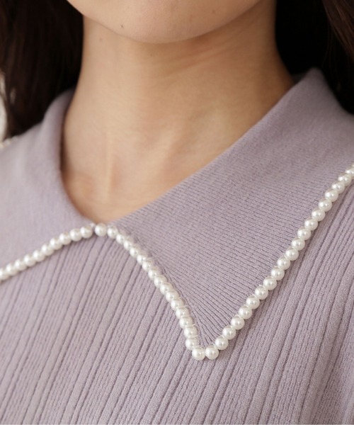 PROPORTION BODY DRESSING（プロポーションボディドレッシング）の「パールカラーニット / 1211270115（ニット/セーター・レディース・パープル/ダークグレー/ホワイト系その他・SMALL/MEDIUM）」の12枚目の写真