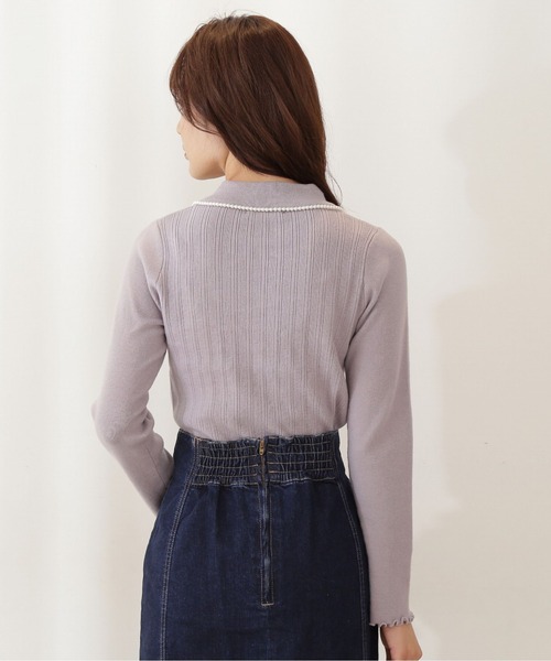PROPORTION BODY DRESSING（プロポーションボディドレッシング）の「パールカラーニット / 1211270115（ニット/セーター・レディース・パープル/ダークグレー/ホワイト系その他・SMALL/MEDIUM）」の11枚目の写真