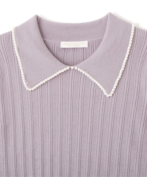 PROPORTION BODY DRESSING（プロポーションボディドレッシング）の「パールカラーニット / 1211270115（ニット/セーター・レディース・パープル/ダークグレー/ホワイト系その他・SMALL/MEDIUM）」の20枚目の写真