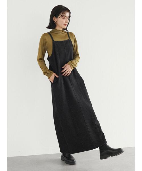 Sugar spoon(シュガースプーン)の「・SUGAR SPOON デニムキャミワンピ*(ワンピース・レディース・ブラック/インディゴブルー・FREE)」の3枚目の写真