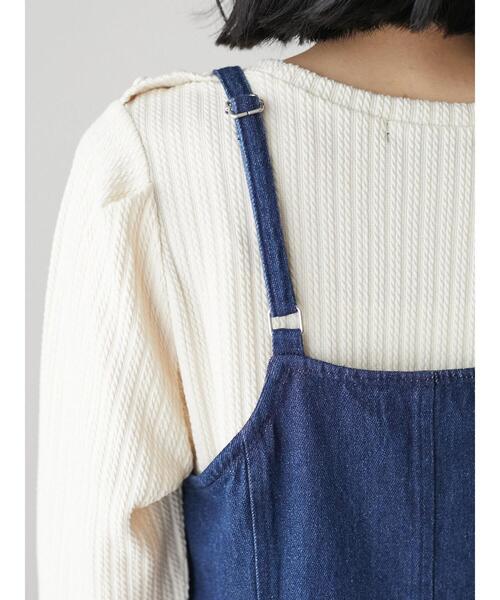 Sugar spoon(シュガースプーン)の「・SUGAR SPOON デニムキャミワンピ*(ワンピース・レディース・ブラック/インディゴブルー・FREE)」の7枚目の写真