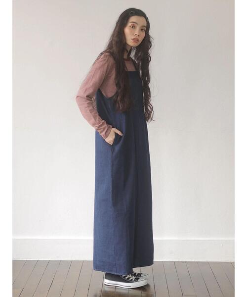 Sugar spoon(シュガースプーン)の「・SUGAR SPOON デニムキャミワンピ*(ワンピース・レディース・ブラック/インディゴブルー・FREE)」の19枚目の写真