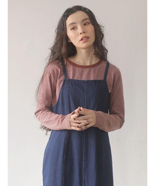 Sugar spoon(シュガースプーン)の「・SUGAR SPOON デニムキャミワンピ*(ワンピース・レディース・ブラック/インディゴブルー・FREE)」の20枚目の写真