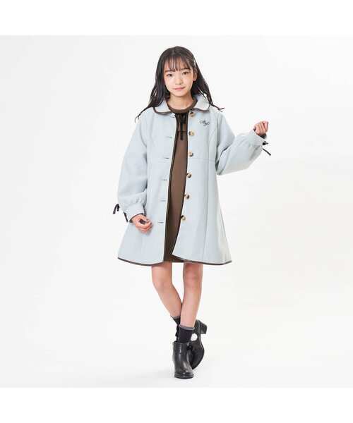 algy(アルジー)の「フリル衿ワンピ(ワンピース・キッズ・ラベンダー/ブラウン/ブラック・SMALL/X-SMALL/XX-SMALL/MEDIUM)」の6枚目の写真