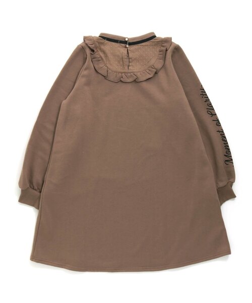 algy(アルジー)の「フリル衿ワンピ(ワンピース・キッズ・ラベンダー/ブラウン/ブラック・SMALL/X-SMALL/XX-SMALL/MEDIUM)」の13枚目の写真