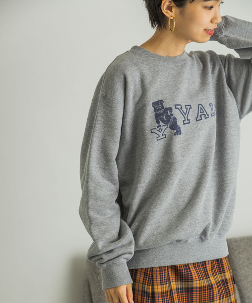 URBAN RESEARCH（アーバンリサーチ）の「College Logo Sweat（Tシャツ/カットソー・レディース・ライトブルー/オフホワイト/グレー系その他・FREE）」の3枚目の写真