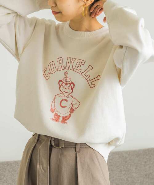 URBAN RESEARCH（アーバンリサーチ）の「College Logo Sweat（Tシャツ/カットソー・レディース・ライトブルー/オフホワイト/グレー系その他・FREE）」の2枚目の写真