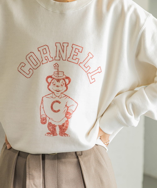 URBAN RESEARCH（アーバンリサーチ）の「College Logo Sweat（Tシャツ/カットソー・レディース・ライトブルー/オフホワイト/グレー系その他・FREE）」の15枚目の写真