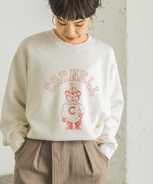 URBAN RESEARCH（アーバンリサーチ）の「College Logo Sweat（Tシャツ/カットソー・レディース・ライトブルー/オフホワイト/グレー系その他・FREE）」の22枚目の写真