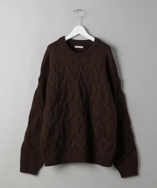 VAINL ARCHIVE(ヴァイナルアーカイブ)の「<VAINL ARCHIVE> GRADUALLY KNIT/ニット(ニット/セーター・メンズ・ブラウン/ブラック・M/L)」の1枚目の写真