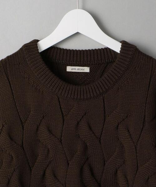 VAINL ARCHIVE(ヴァイナルアーカイブ)の「<VAINL ARCHIVE> GRADUALLY KNIT/ニット(ニット/セーター・メンズ・ブラウン/ブラック・M/L)」の5枚目の写真