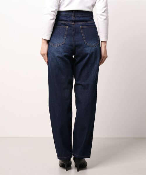 KOBE LETTUCE(コウベレタス)の「ウエストタックデニムパンツ(デニムパンツ・レディース・サックスブルー/ブラック系/インディゴブルー・S/M)」の4枚目の写真