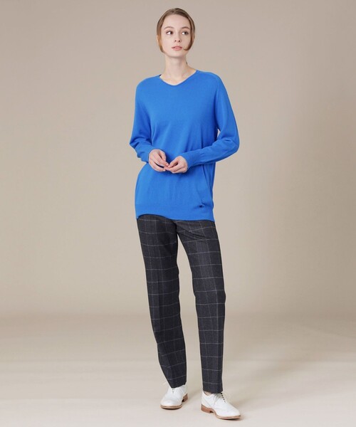 MACKINTOSH LONDON（マッキントッシュ ロンドン）の「【The Essential Collection】カシミヤオーバーニットプルオーバー（ニット/セーター・レディース・ネイビー/グレー系その他2/ブルー系その他4・38）」の5枚目の写真