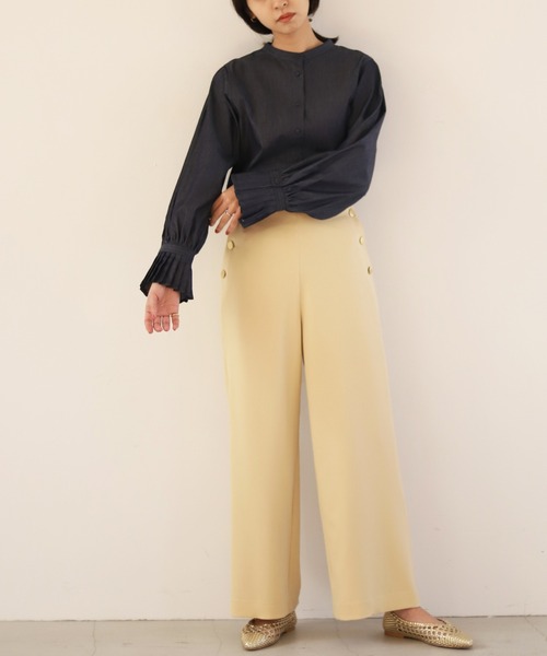 SLOBE IENA（スローブイエナ）の「マリンパンツ【手洗い可能】◆（その他パンツ・レディース・イエロー/ネイビー・36/38）」の19枚目の写真