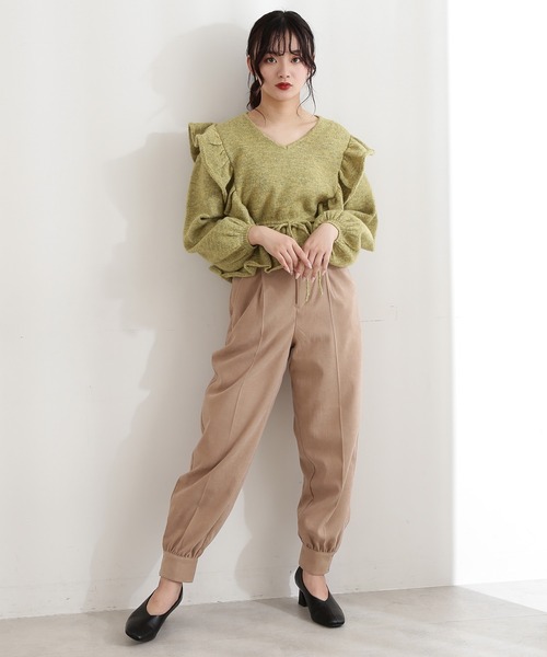 FREE'S MART(フリーズマート)の「起毛ツイルバナナパンツ(その他パンツ・レディース・ホワイト/ベージュ/ネイビー・FREE)」の6枚目の写真