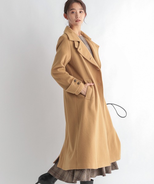 Andemiu(アンデミュウ)の「スタンドカラーモッサコート238478(その他アウター・レディース・ベージュ系その他/オレンジ系その他/グレー系その他・SMALL/MEDIUM)」の18枚目の写真