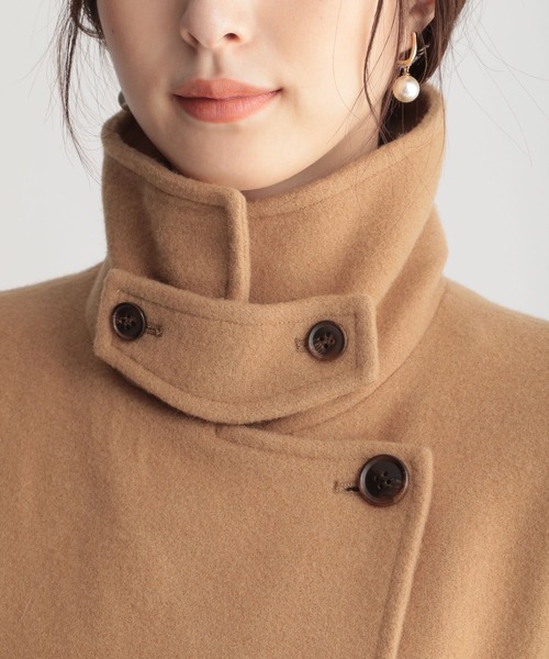 Andemiu(アンデミュウ)の「スタンドカラーモッサコート238478(その他アウター・レディース・ベージュ系その他/オレンジ系その他/グレー系その他・SMALL/MEDIUM)」の19枚目の写真