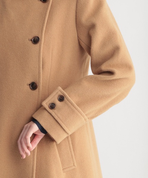 Andemiu(アンデミュウ)の「スタンドカラーモッサコート238478(その他アウター・レディース・ベージュ系その他/オレンジ系その他/グレー系その他・SMALL/MEDIUM)」の7枚目の写真