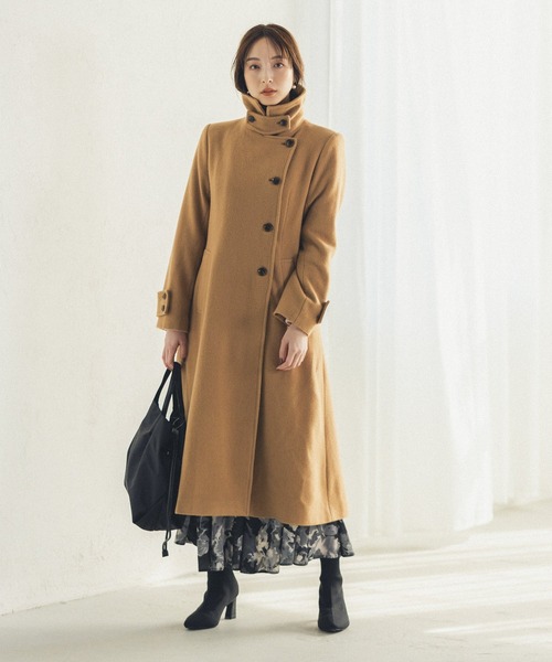 Andemiu(アンデミュウ)の「スタンドカラーモッサコート238478(その他アウター・レディース・ベージュ系その他/オレンジ系その他/グレー系その他・SMALL/MEDIUM)」の13枚目の写真