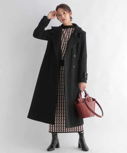 Andemiu(アンデミュウ)の「スタンドカラーモッサコート238478(その他アウター・レディース・ベージュ系その他/オレンジ系その他/グレー系その他・SMALL/MEDIUM)」の5枚目の写真