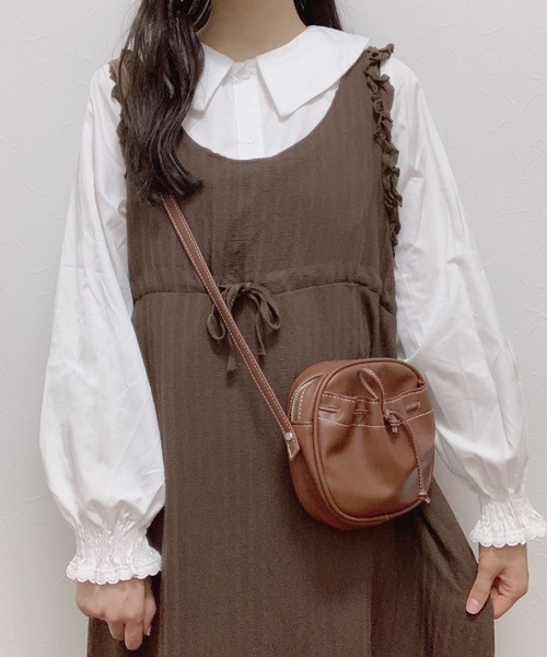 Cham.（チャム）の「袖フリルブラウス（シャツ/ブラウス・レディース・ホワイト・FREE）」の3枚目の写真