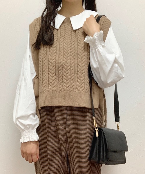 Cham.（チャム）の「袖フリルブラウス（シャツ/ブラウス・レディース・ホワイト・FREE）」の12枚目の写真