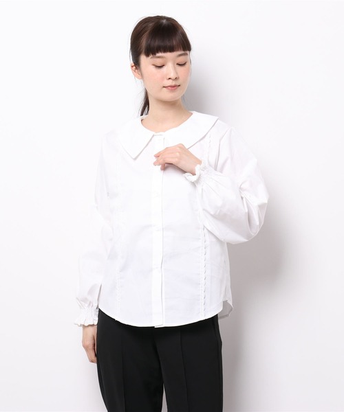 Cham.（チャム）の「袖フリルブラウス（シャツ/ブラウス・レディース・ホワイト・FREE）」の13枚目の写真