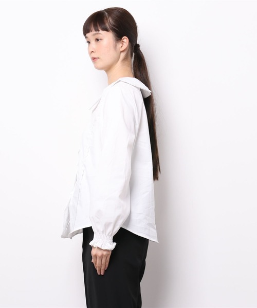 Cham.（チャム）の「袖フリルブラウス（シャツ/ブラウス・レディース・ホワイト・FREE）」の14枚目の写真