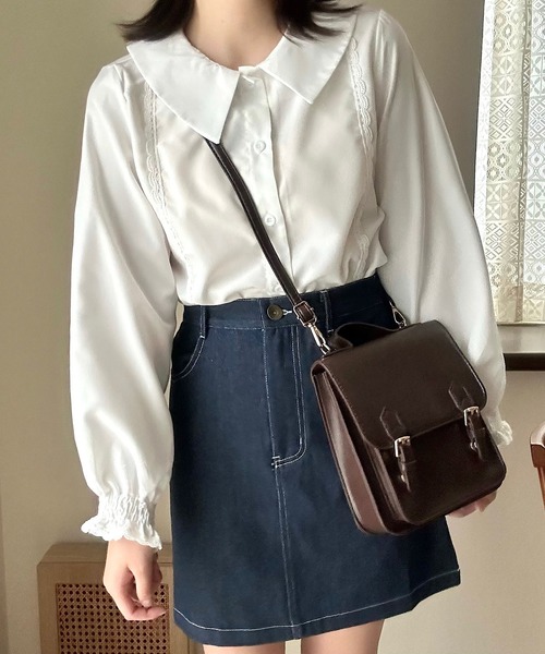 Cham.（チャム）の「袖フリルブラウス（シャツ/ブラウス・レディース・ホワイト・FREE）」の17枚目の写真