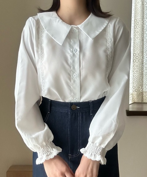 Cham.（チャム）の「袖フリルブラウス（シャツ/ブラウス・レディース・ホワイト・FREE）」の18枚目の写真