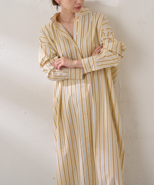 ３シーズン使える スタンドシャツワンピース ワンピース Collage Gallardagalante コラージュガリャルダガランテ のファッション通販 Zozotown