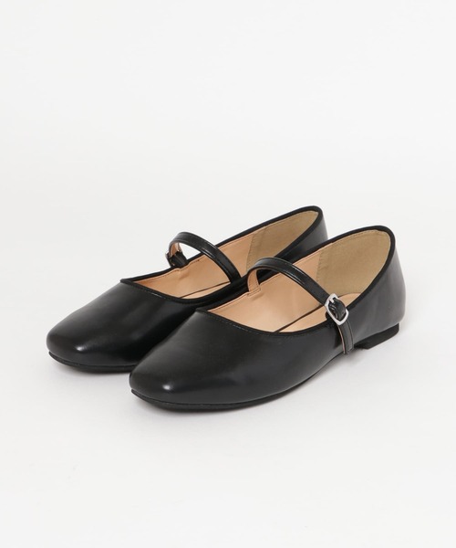 URBAN RESEARCH Sonny Label(アーバンリサーチサニーレーベル)の「メリージェーンフラットパンプス(パンプス・レディース・ブラック・23/23.5/24)」の3枚目の写真