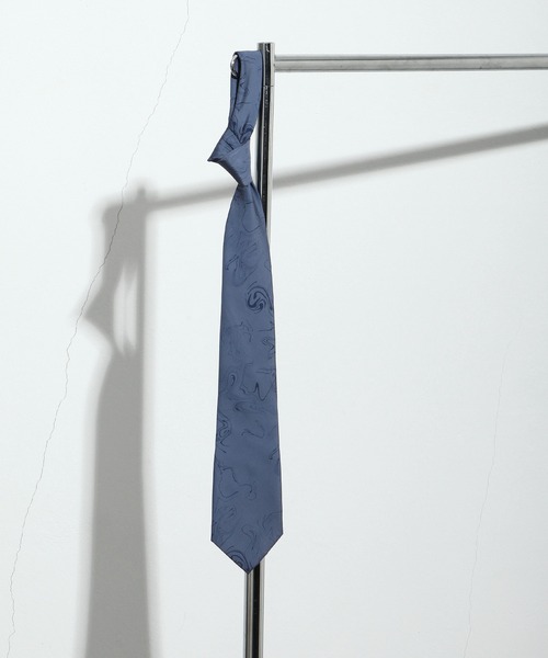 NILWAY（ニルウェイ）の「総柄とろみネクタイ（ネクタイ・メンズ・ホワイト系/ブラック系/ブラック系1/ブラウン系/ブラウン系1/ブラウン系2/ブルー系/ブルー系1/イエロー系・FREE）」の7枚目の写真