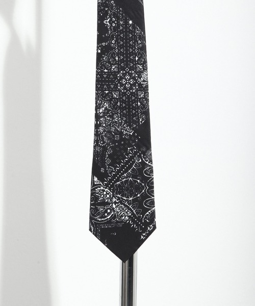 NILWAY（ニルウェイ）の「総柄とろみネクタイ（ネクタイ・メンズ・ホワイト系/ブラック系/ブラック系1/ブラウン系/ブラウン系1/ブラウン系2/ブルー系/ブルー系1/イエロー系・FREE）」の12枚目の写真