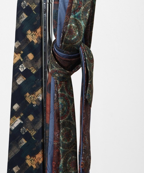 NILWAY（ニルウェイ）の「総柄とろみネクタイ（ネクタイ・メンズ・ホワイト系/ブラック系/ブラック系1/ブラウン系/ブラウン系1/ブラウン系2/ブルー系/ブルー系1/イエロー系・FREE）」の20枚目の写真