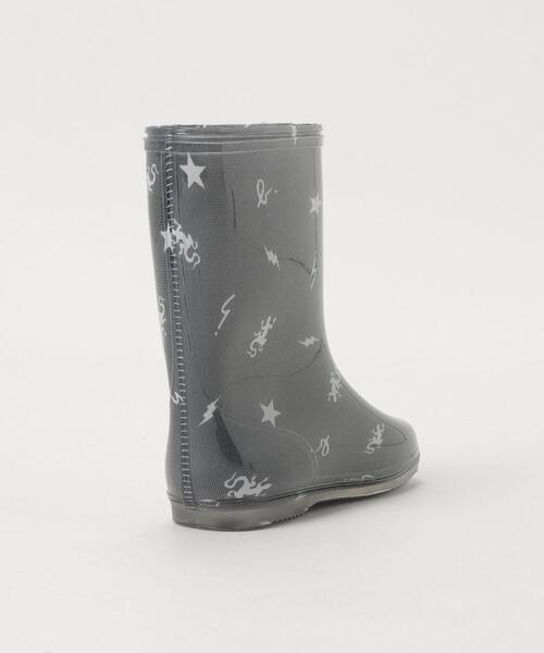 agnes b.（アニエスベー）の「AB65 E SHOES キッズ アイコンプリント レインブーツ（レインシューズ・キッズ・ブラック・26/27/28/29）」の3枚目の写真